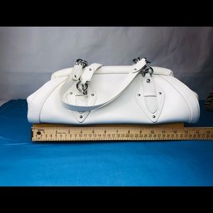 Cole Haan women white handbag with zipper
